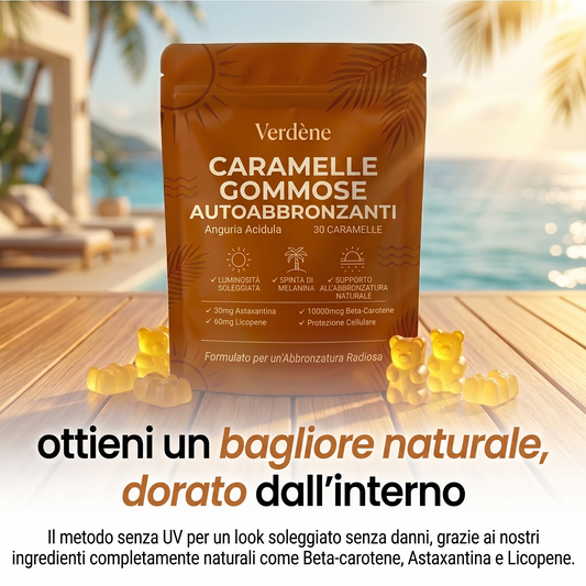 Caramelle gommose autoabbronzanti - Verdène