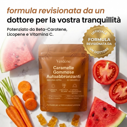 Caramelle gommose autoabbronzanti - Verdène