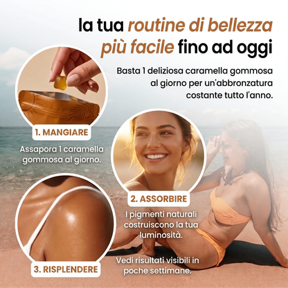 Caramelle gommose autoabbronzanti - Verdène
