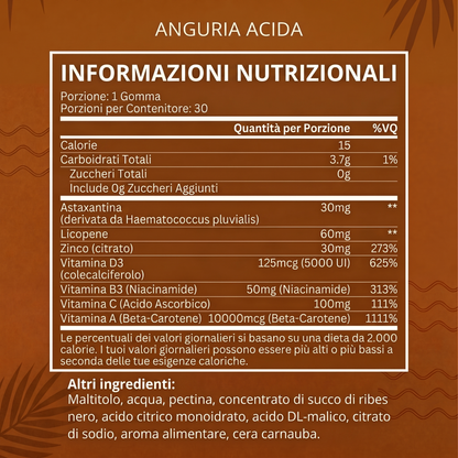 Caramelle gommose autoabbronzanti - Verdène
